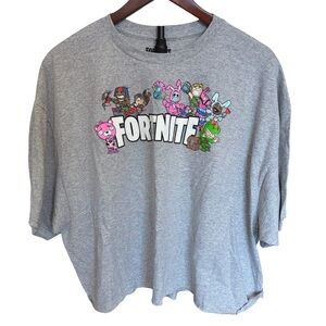 Fortnite Tee Chibi Group Women's Gamer T-Shirt Cropped Women 2X